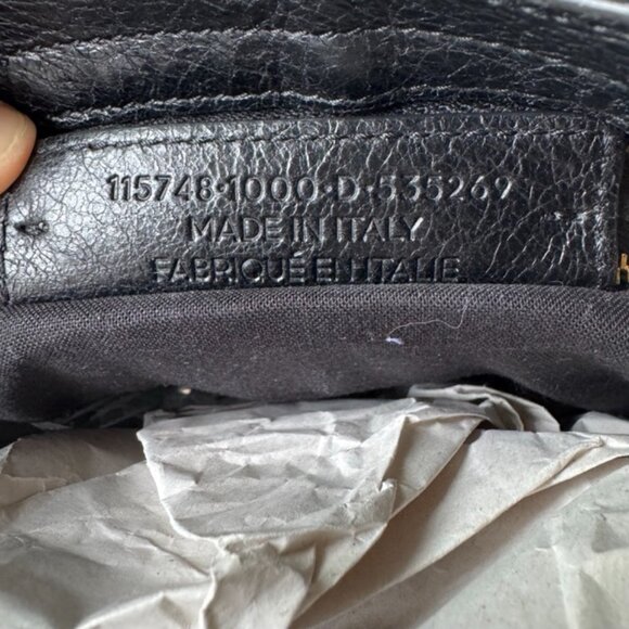 Auth S/S 2016 Balenciaga Black Gold HW City Medium Leather Bag - Picture 6 of 16